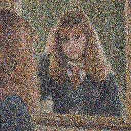 Hermione Granger looking at a mirror, confused, scratching her head
