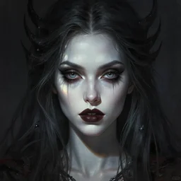 gothic kerli koiv by christopher c. lee, light and shadow effects, intricate, highly detailed, digital painting, art station, concept art, smooth, sharp focus, illustration, advanced digital, atmospheric lighting, detailed face, christopher c. lee arcane