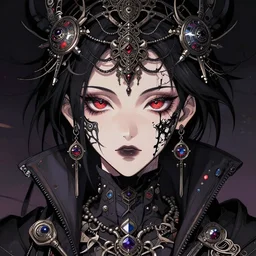 techwear occultist, cyberpunk, beautiful, detailed symmetrical close up portrait, intricate complexity, in the style of kyoto animation key visuals and takato yamamoto, wlop, cel shaded