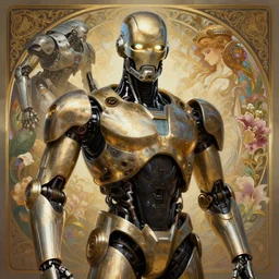 portrait of robocop, glowing lights, robot steampunk, floral! horizon zero dawn machine, intricate, elegant, highly detailed, ray tracing, digital painting, artstation, concept art, smooth, sharp focus, illustration, art by artgerm and greg rutkowski and alphonse mucha, 8 k