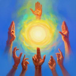 antediluvian occult cosmology, panspermia, occult magic hand gestures, magick ritual hand signs, by joe jusko and remedios varo and daniel arsham and robert hooke, rule of thirds, vivid colours, negative space, atmospheric, digital painting, artstation, concept art, smooth, sharp focus