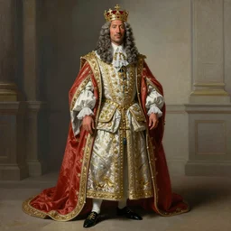 beautiful oil painting, full body shot portrait of Dwayne the rock Johnson as Louis xiv in coronation robes 1701, Dan Mumford, Dan Mumford, Alex grey, Alex grey, highly detailed , lsd visuals, dmt fractal patterns, hallucinogen, visionary art, psychedelic art, ornate, vaporwave, baroque