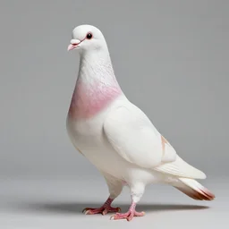 beautiful humanized pigeon - girl in full growth, studio shot in style, professional photographer, many details, super realistic, high quality, 8 k
