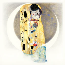 high priestress new moon ritual drawn by klimt symbolism