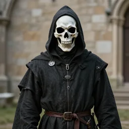 medieval wearing plague doctor plague doctor death face