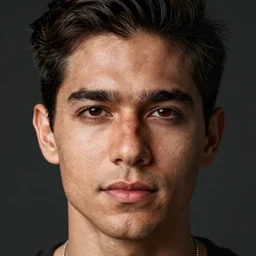 real-life face portrait of a Colombian man in his 30s