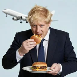 boris johnson ’ s eating a whole plane! n 9