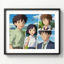 makoto shinkai, ilya kuvshinov, artgerm, craig mullins anime art print, expert composition
