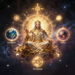 gui for a program that scans the universe and adjusts the parameters for God, World, and Soul, esoteric hermetic