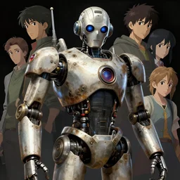 hyper - realistic portrait of a vintage robot, celshading, sharp focus, intricate, detailed, by rhads, andreas rocha, makoto shinkai, lois van baarle, ilya kuvshinov and greg rutkowski, by greg rutkowski, dynamic lighting, sharp focus, grunge aesthetic, 4 k