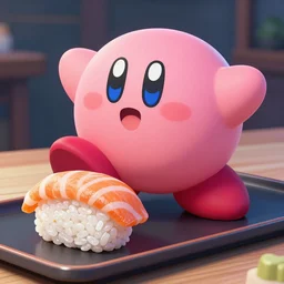 kirby sushi highly detailed trending on artstation