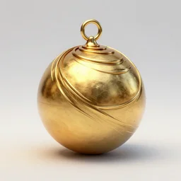 a golden ball with a spiral design on top of it, concept art by Peter Mohrbacher, featured on polycount, art nouveau, polycount, artstation hq, artstation hd