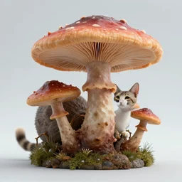 a fungus - cat - hybrid. macro photography, - s 5 0