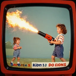 A flamethrower for kids, tv ad 1990