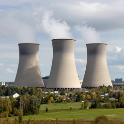chernobyl powerplant in a stunning landscape by bernardo belotto