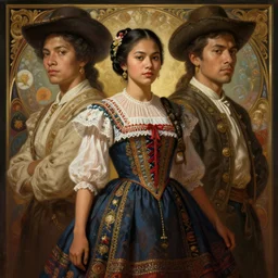 symmetry!! portrait of 1 5 0 0 filipino girl in historical filipino clothing, historical, intricate, highly detailed, dynamic lighting, digital art, digital painting, artstation, wlop, sharp focus, illustration, art by artgerm and greg rutkowski and alphonse mucha, 8 k