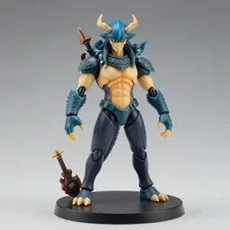 a cthulhu figma figurine, product shot