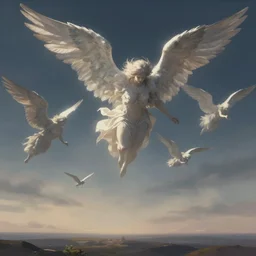 swarm of fallen angels on the horizon, Artstation