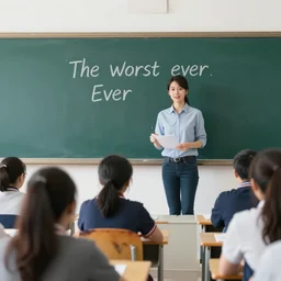photograph of the worst teacher ever