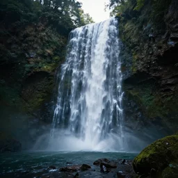 secret waterfall in forrest, beautiful dynamic lighting, cinematic, wide angle establishing shot, extremely high detail, photo realistic, cinematic lighting, post processed, concept art, artstation, matte painting, style by frederic church, raphael lacoste, unreal engine 8 k