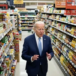 joe biden at the grocery store surveillance footage