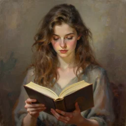 perfectly - centered - portrait of a beautiful woman reading a book, intricate, highly detailed, digital painting, artstation, concept art, sharp focus, illustration, oil painting, unreal engine 5, 8 k, art by artgerm and james jean and sam spratt