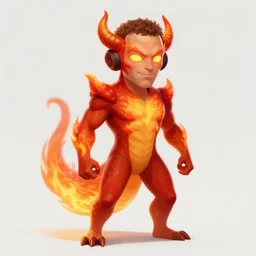 mark zuckerberg, the fire demon, trending on artstation