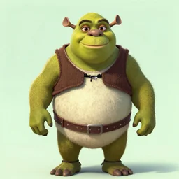 Full body portrait of Panda Shrek, disney , trending on artstation, trendy on 9gag funny