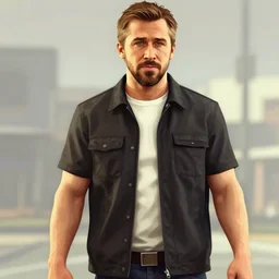 gta v covert art by stephen bliss of ryan gosling