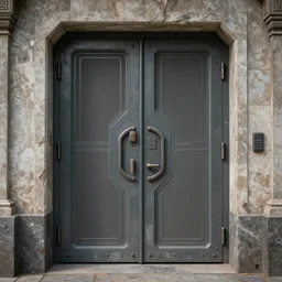 a sci - fi double door, phototexture, photorealistic 8 k