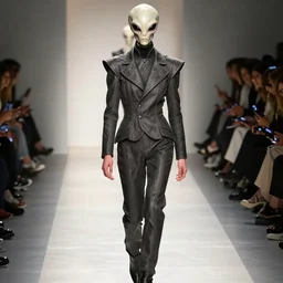 giger biomehanic alien suit formal classic catwalk fashion beksinski