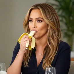 jennifer lopez eating a banana