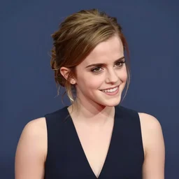 Emma Watson smiling, isometric 8k