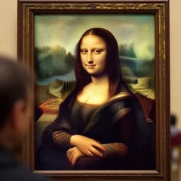 mona lisa looking at marcel broodthaers