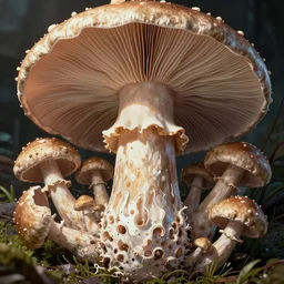 dissected mushroom with a mycelium maze inside, by yoshitaka amano, color grading, dramatic, macro view, 3 d, megapixel, good, ineffable, powerful, massive scale, clavaria - zollingeri, diffraction grading, ray traced, anti - aliasing, in a symbolic and meaningful style, insanely detailed and intricate, hypermaxim