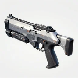 detailed diagram of a futuristic gun, 2 d game art, concept art, sci - fi