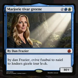 marjorie taylor greene, magic the gathering, by dan frazier, by mark poole