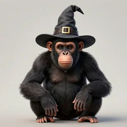 magical ape, wizard hat, realistic, extremely detailed, sharp focus, wide view, smooth, digital illustration, by james jean, by rossdraws, frank franzzeta, mcbess, sakimichan, brosmin, danton fadeev, steve simpson
