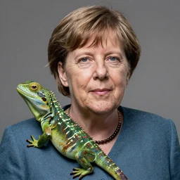 Angela merkel is a lizard. Detailed digital art by greg rutkowski, Thomas kinkade, Keith Parkinson, artstation, cgsociety, deviantart, 8k, HD