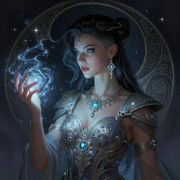 a beautiful cinematic female sand goddess, galatic shamen with Quantum energy fantasy, fantasy magic, undercut hairstyle, dark light night, intricate, elegant, sharp focus, illustration, highly detailed, digital painting, concept art, matte, art by WLOP and Artgerm and Greg Rutkowski and Alphonse Mucha, masterpiece