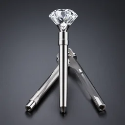 professional studio photo of diamond plunger