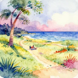 acid trip, watercolor, colorful