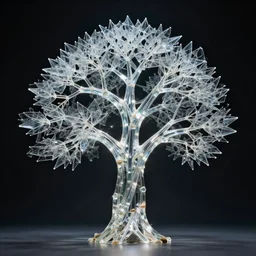 tree made of glass, photography