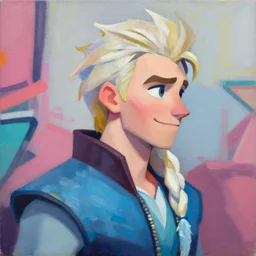 greg manchess portrait painting of sven from frozen as overwatch character, medium shot, asymmetrical, profile picture, organic painting, sunny day, matte painting, bold shapes, hard edges, street art, trending on artstation, by huang guangjian and gil elvgren and sachin teng
