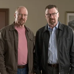 realistic walter white and jessy pinkman, 4 k