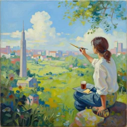 painting of a reachable future worth working towards