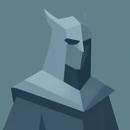 a geometrical portrait of a knave, digital art, analogous colours, trending on artstation,