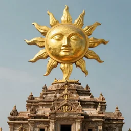 Sacrifice to the sun god atop a temple, eerie, intense, dramatic, emotion, cinematic, sunset