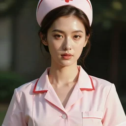 glamorous and sexy nurse in blouse, beautiful, pearlescent skin, natural beauty, seductive eyes and face, elegant girl, natural beauty, very detailed face, seductive lady, full body portrait, natural lights, photorealism, summer vibrancy, cinematic, a portrait by artgerm, rossdraws, Norman Rockwell, magali villeneuve, Gil Elvgren, Alberto Vargas, Earl Moran, Enoch Bolles