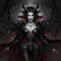 symmetry!! gantz portrait of a female vampire, unholy, intricate, highly detailed, dynamic lighting, digital art, digital painting, artstation, terence nielsen, sharp focus, illustration, art by artgerm and greg rutkowski and moebius, 8 k